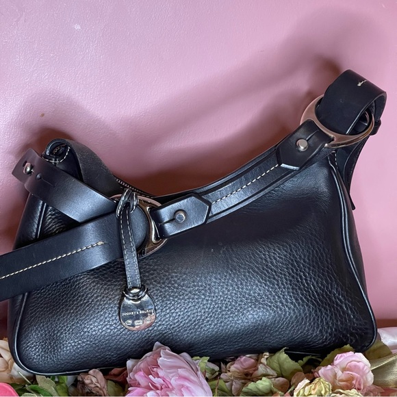 Dooney & Bourke vintage shoulder black pebbled leather bag - Picture 9 of 14